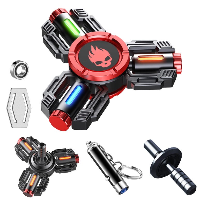INNÃ”PLUS INNOPLUS Fidget Spinners Fidget Spinner Gifts for Adults Kids Finger Hand Spinner Metal Fidget Spinner Fidget Toys Fidgets for Kids Stress Anxiety ADHD Relief Figets Toy Luminous Night Effects - Image 4
