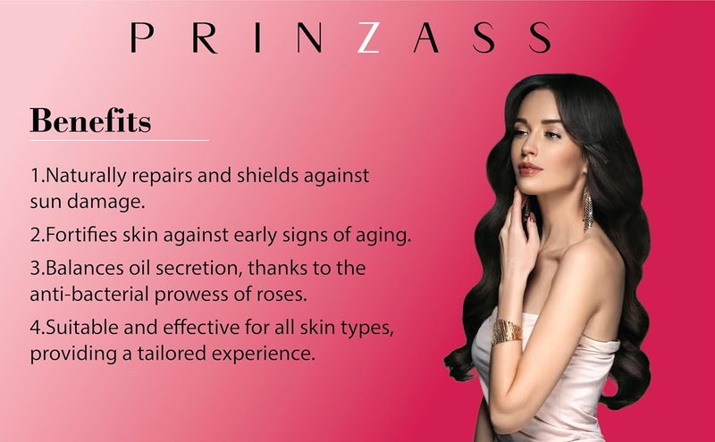 Prinzass The Handmade Cosmetics Prinzass 100 Natural Rose Face Pack Powder Multani Mitti Face Pack with Multani Mitti and Bulgarian Rose for Oil Control Acne Suits All Skin Types Hydrating Glowing 100 G  - Image 5