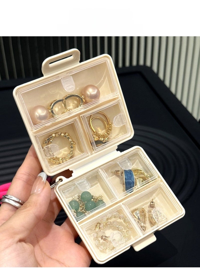 Portable 7 Compartment Pill Box, Waterproof Sealed ABS Medicine Organizer, Large Capacity Weekly Pill Case, Pocket Travel Storage Box for Vitamins Supplements Medication Jewelry - Image 3