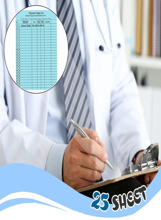 ويل تايل ملصقات تسجيل دخول المرضى للعيادات الطبية وعيادات الأسنان - ملصقات تسجيل دخول ذاتية اللصق متوافقة مع قانون HIPAA لمكاتب الاستقبال في مرافق الرعاية الصحية، مقاس 8.5 × 11 بوصة، لحماية خصوصية الزوار، 25 ورقة/عبوة - Image 2