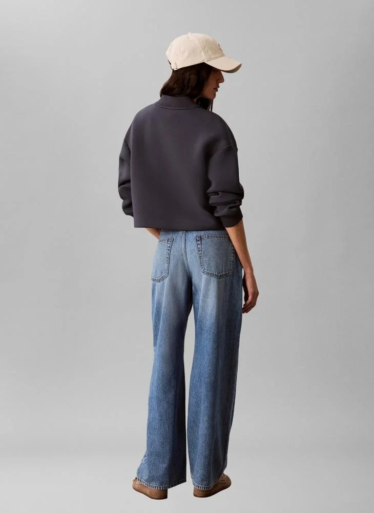 Calvin Klein Jeans Scuba Cropped Bomber Jacket