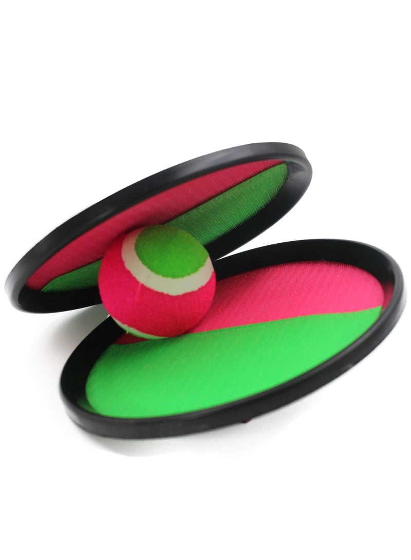 Catchball Sticky Toss and Catch Ball Game Set for Backyard, Outdoor, and Garden for Kids and Adults, (2 Bats and a Ball) (Multicolor) - Image 1