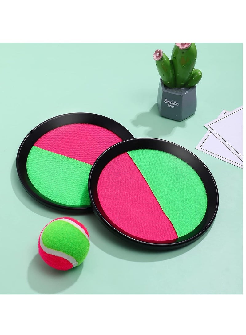 Catchball Sticky Toss and Catch Ball Game Set for Backyard, Outdoor, and Garden for Kids and Adults, (2 Bats and a Ball) (Multicolor) - Image 2