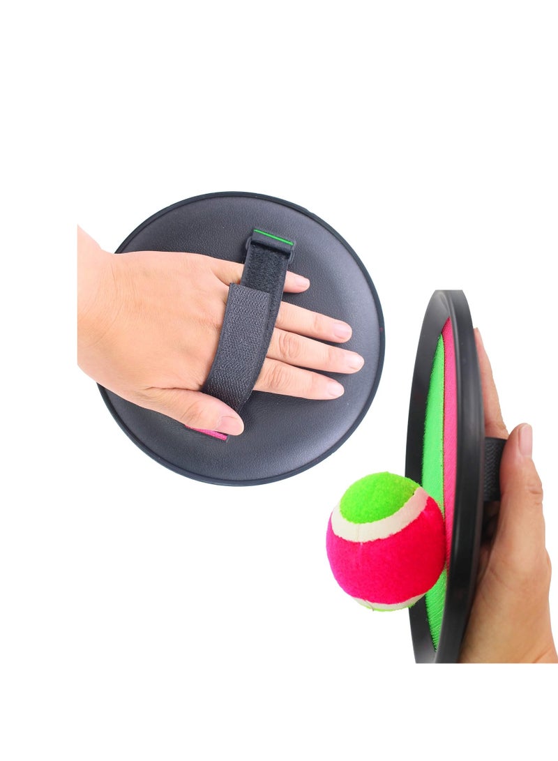 Catchball Sticky Toss and Catch Ball Game Set for Backyard, Outdoor, and Garden for Kids and Adults, (2 Bats and a Ball) (Multicolor) - Image 3