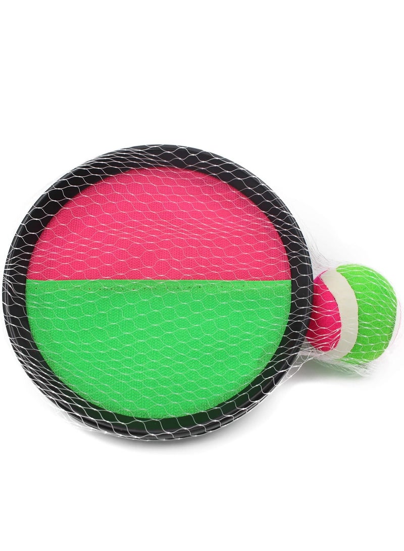 Catchball Sticky Toss and Catch Ball Game Set for Backyard, Outdoor, and Garden for Kids and Adults, (2 Bats and a Ball) (Multicolor) - Image 4
