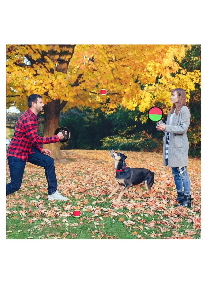 Catchball Sticky Toss and Catch Ball Game Set for Backyard, Outdoor, and Garden for Kids and Adults, (2 Bats and a Ball) (Multicolor) - Image 5