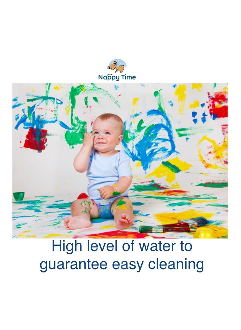 Nappy time - Nappy Time Baby Wipes 99.9% pure water with Chamomile extract; fragrance, alcohol, and paraben free baby wipes, safe for newborn skin, 60 Wipes - Image 1