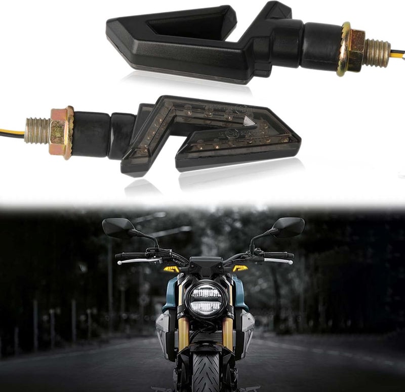 JMTBNO 2PCS Motorcycle Turn Signals with 15 LED Lights - Image 5