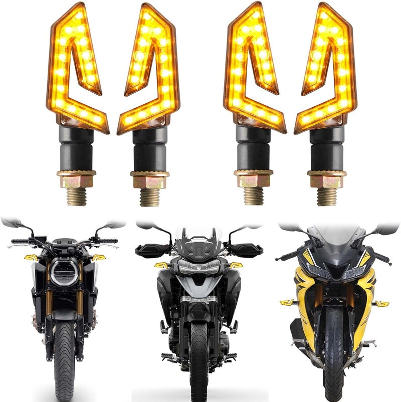 JMTBNO 2PCS Motorcycle Turn Signals with 15 LED Lights - Image 4