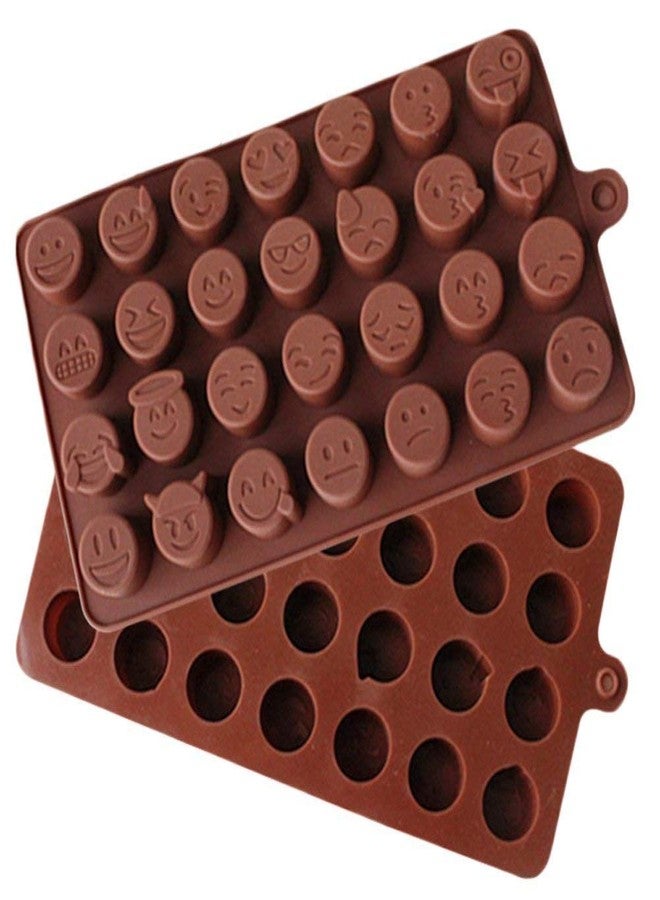 abrazo 28-Cavity Emoji Emotion Cake Mold Smiley Chocolate Candy Baking Mould - Image 4