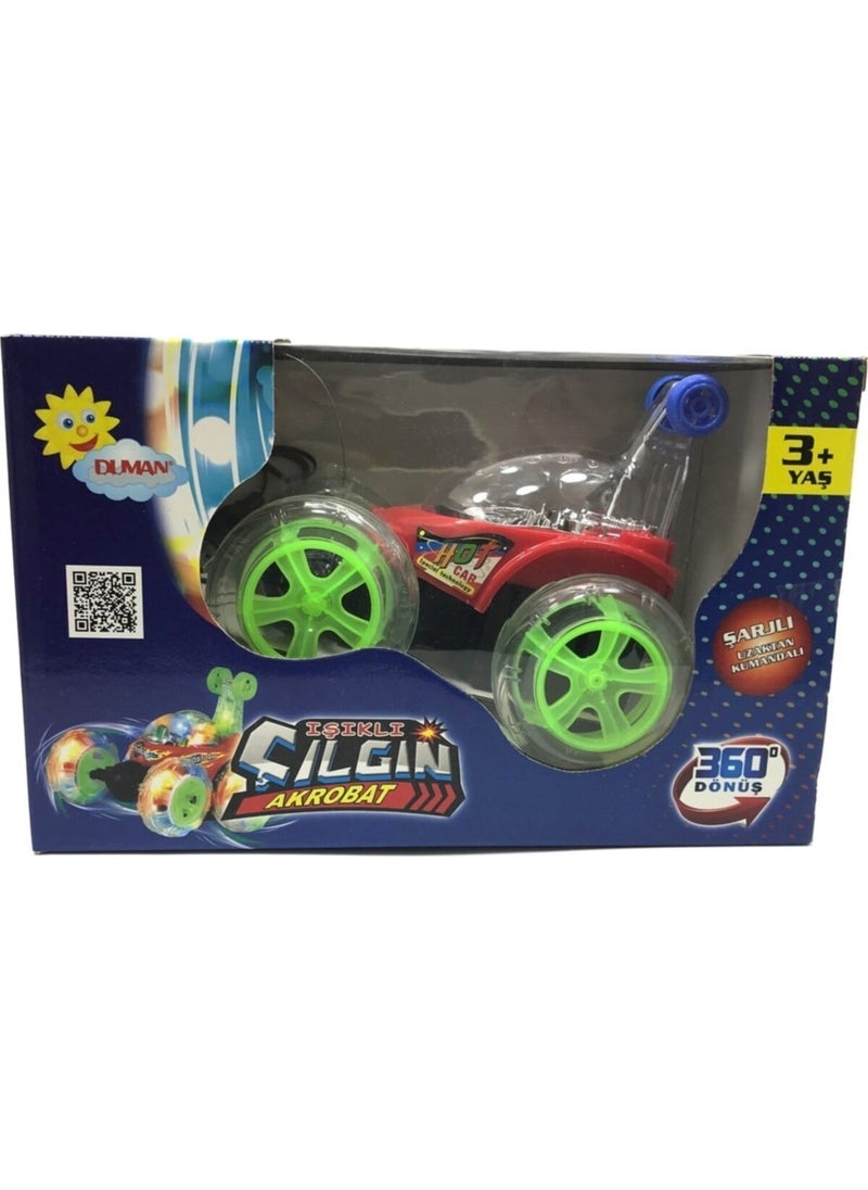 Duman Oyuncak Smoke Toy Lighted Crazy Acrobat Rechargeable Remote Control Car M10  - Image 5