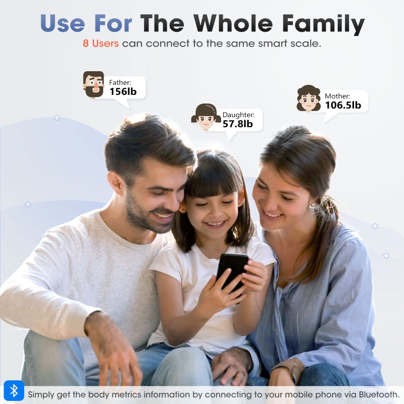 AGM Smart Scale for Body Weight, Digital Bathroom Weight Body Fat Scale, BMI Weighing Wireless Bluetooth Digital Scale, Body Composition Monitor with Smartphone App, 400lb/180KG Capacity (Pink) - Image 5