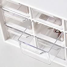 NOMAZO 9 Grids Plastic storage Organizer Jewelry Storage Box Transparent Organizer Box for Earring Fishing Hooks 9 Drawer box - Image 2