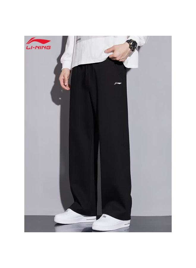 Li-ning Men's Sports Running Cotton Pants Classic Comfortable Straight-leg Casual Loose Trousers - Image 1