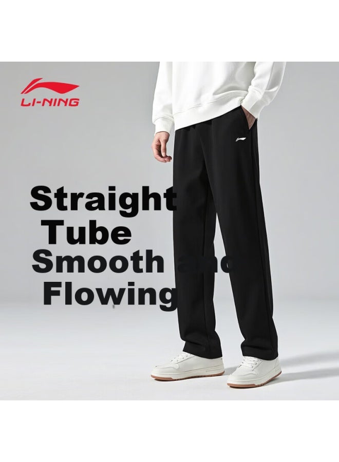 Li-ning Men's Sports Running Cotton Pants Classic Comfortable Straight-leg Casual Loose Trousers - Image 2
