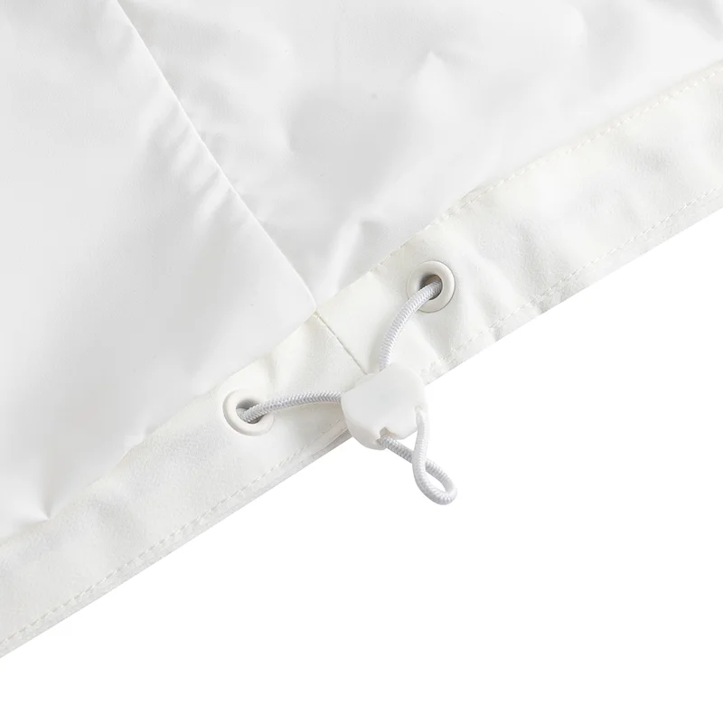 Anta White/Grey TRN Essential Hooded Windbreaker for Women | Best Price UAE