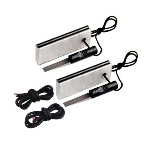 AOFAR Magnesium Fire Starter AF-374 (2-Pack) Waterproof Fire Steel Pouch for Camping, Hiking, Hunting, Backpacking,Outdoor Survival fire Striker kit - Image 1
