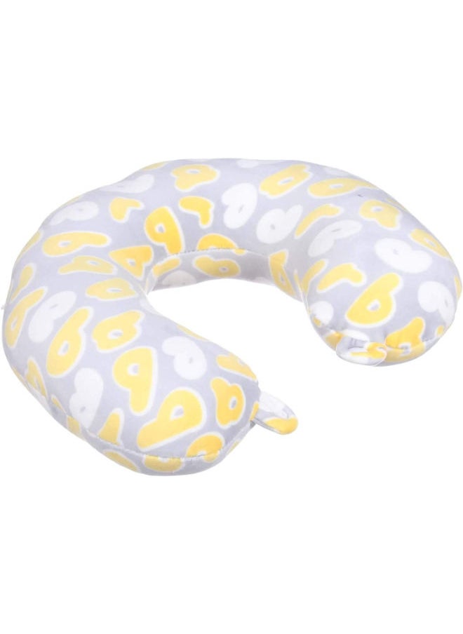 Generic - Comfy Neck Support Soft Fiber Travel Neck Pillow U-Shape For Car, Travel, Office,Airplane and Gifts Yellow - Image 1
