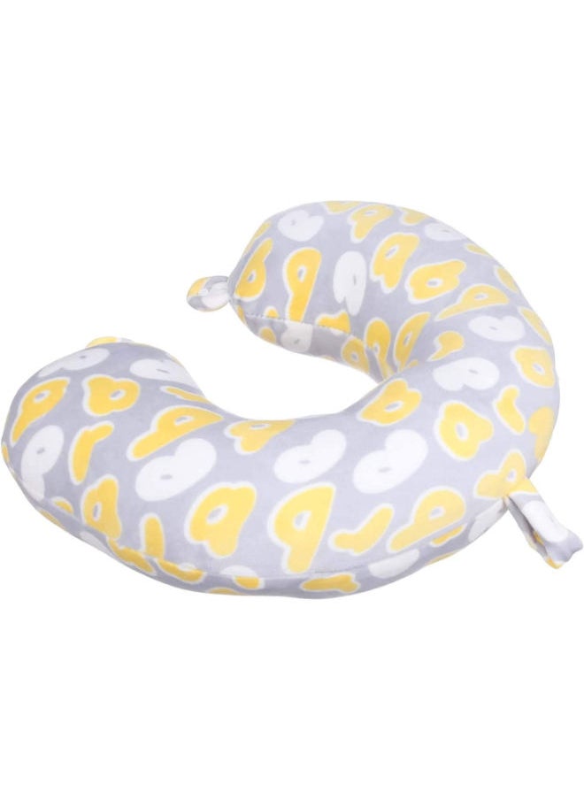 Generic - Comfy Neck Support Soft Fiber Travel Neck Pillow U-Shape For Car, Travel, Office,Airplane and Gifts Yellow - Image 1