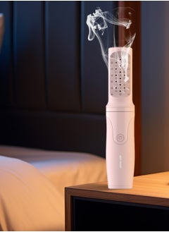 GREEN LION Comb Bakhour Incense Burner / Portable Bukhour / Luxury Scent / Strong Fragment / LED Indicator / Ergonomic / Powerful Scent Diffusion Hairbrush - Pink  - Image 2