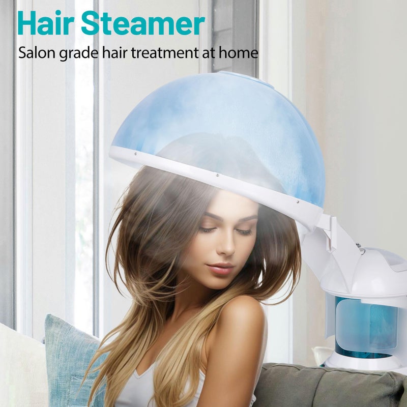 ZENY Portable Facial Steamer 2 in 1 Nano Ionic Face Steamer Humidifier and Hair Steamer with Hood, Face Steaming Warm Mist for Face Deep Cleaning Acne Blackhead, Home Sauna Spa - Image 3