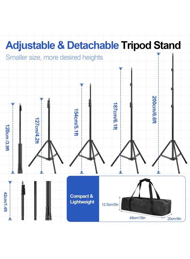 Qoolfoto Backdrop Stand 10x6.6ft(WxH), Photo Studio Adjustable Background Stand Support System Kit with 8 Crossbars, 8 Clamps and Carrying Bag for Parties, Wedding, Photography, Decoration - Image 4