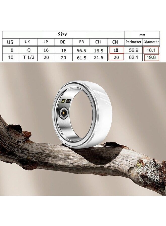 حلقة ذكية، حلقة للنوم واللياقة البدنية مع تطبيق، تدعم iOS وAndroid، مراقبة النشاط على مدار الساعة طوال أيام الأسبوع ودعم قياس معدل ضربات القلب، لتتبع النوم، عداد الخطى - Image 2