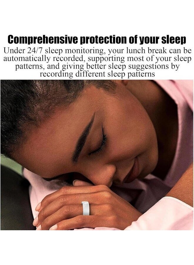حلقة ذكية، حلقة للنوم واللياقة البدنية مع تطبيق، تدعم iOS وAndroid، مراقبة النشاط على مدار الساعة طوال أيام الأسبوع ودعم قياس معدل ضربات القلب، لتتبع النوم، عداد الخطى - Image 3