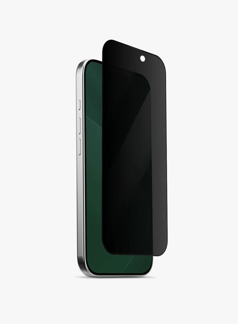 LEVELO iPhone 17 Pro CurveFit 3D DLC Screen Protector / 1.5m Drop Tested / 5X Stronger Scratch Resistance / 15 Kg Impact resistant - Privacy - Image 1