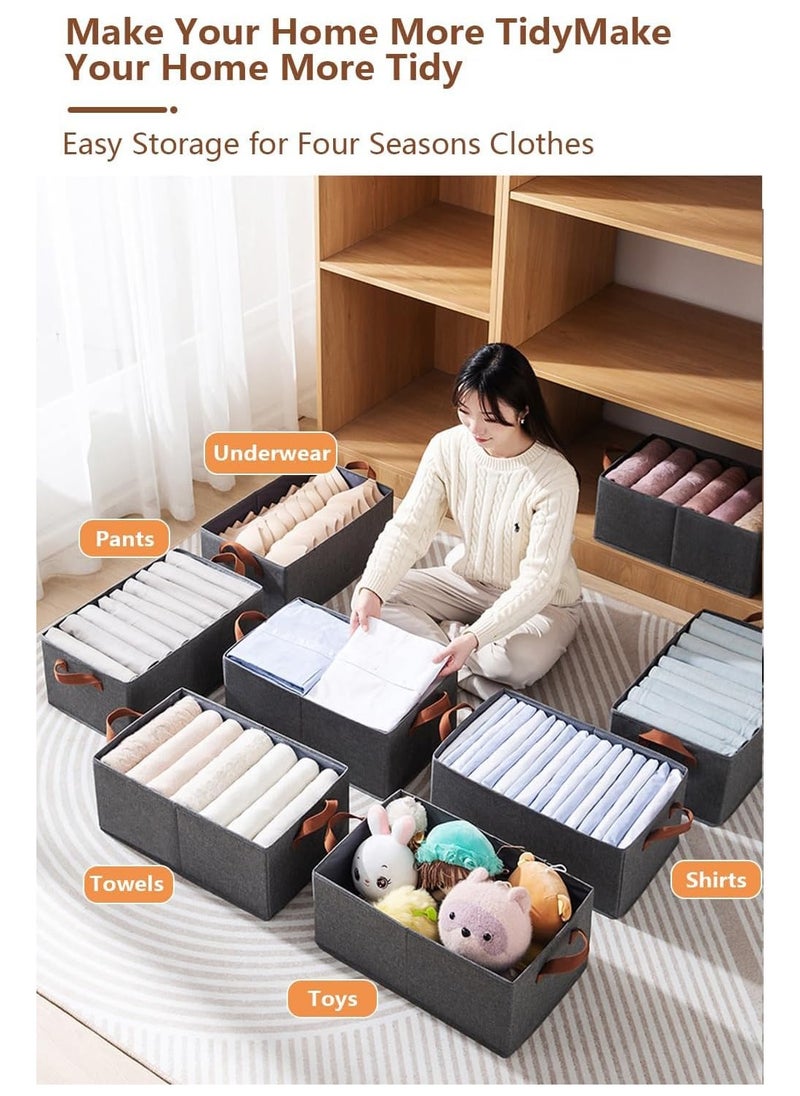 6 Pieces Bedroom Clothes Storage and Organization Box