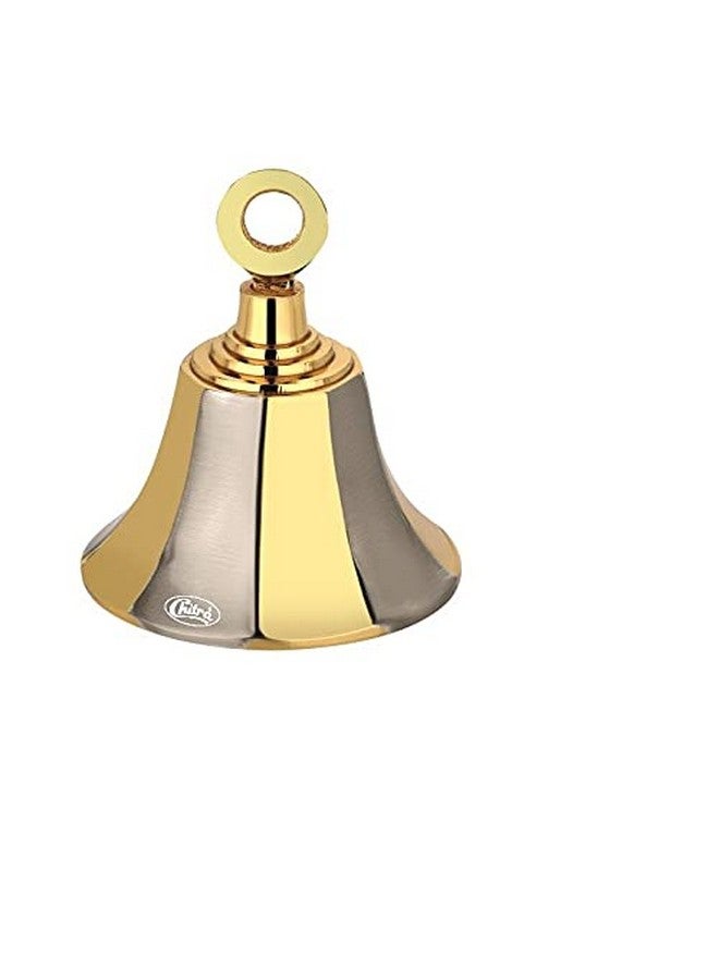 Chitra Brass Decorative Russian Bell for Pooja Rooms Pack of 12 (Gold Silver, 38mm) - Image 2