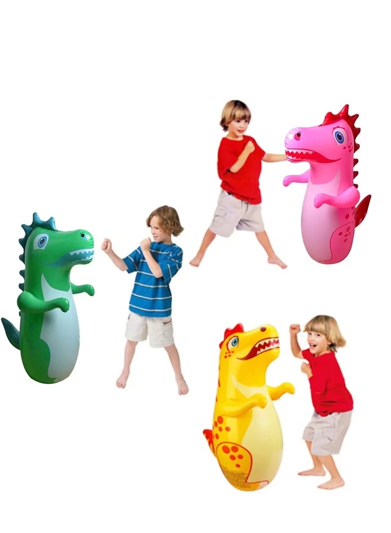 3-D Inflatable Dinosaur Bop Bag 94x61cm  - Image 2