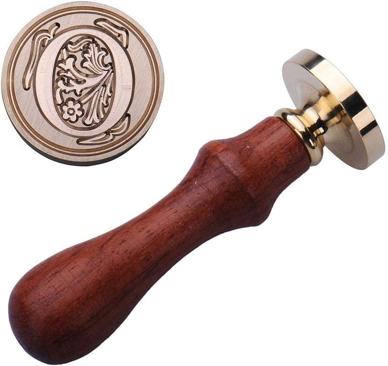 YPSelected Wax Seal Stamp Kit Classic A-Z 26 Alphabet Initial Letters Sealing Wax Stamp for Envelope (Letter O) - Image 1