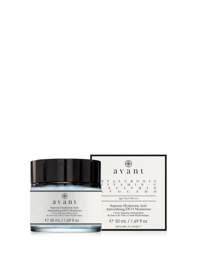 Avant Skincare - AVANT SKINCARE SUPREME HYALURONIC ACID ANTI-OXIDISING DUO MOISTURISER 50ML - Image 1