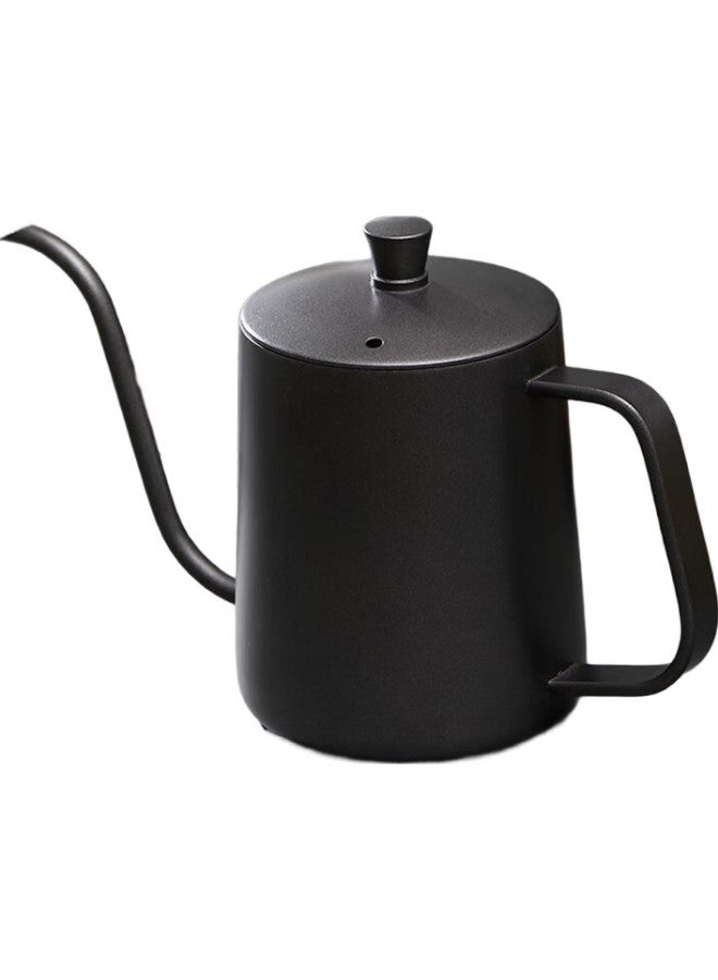 Teotm Pour-Over Kettle With Narrow Spout, Coffee Maker For Home Use, Drip Coffee Kettle, 304 Stainless Steel Pot, Black, 600Ml - Image 1