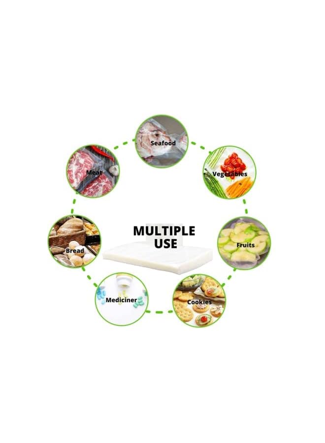 Nyganmelloz Vacuum Sealer Bags (Size 7.8 * 11.8 Inch) - Food Storage Saver Bags, Clear, Sous Vide/Microwaveable/Fridgeable/Keep Fresh  - Image 5