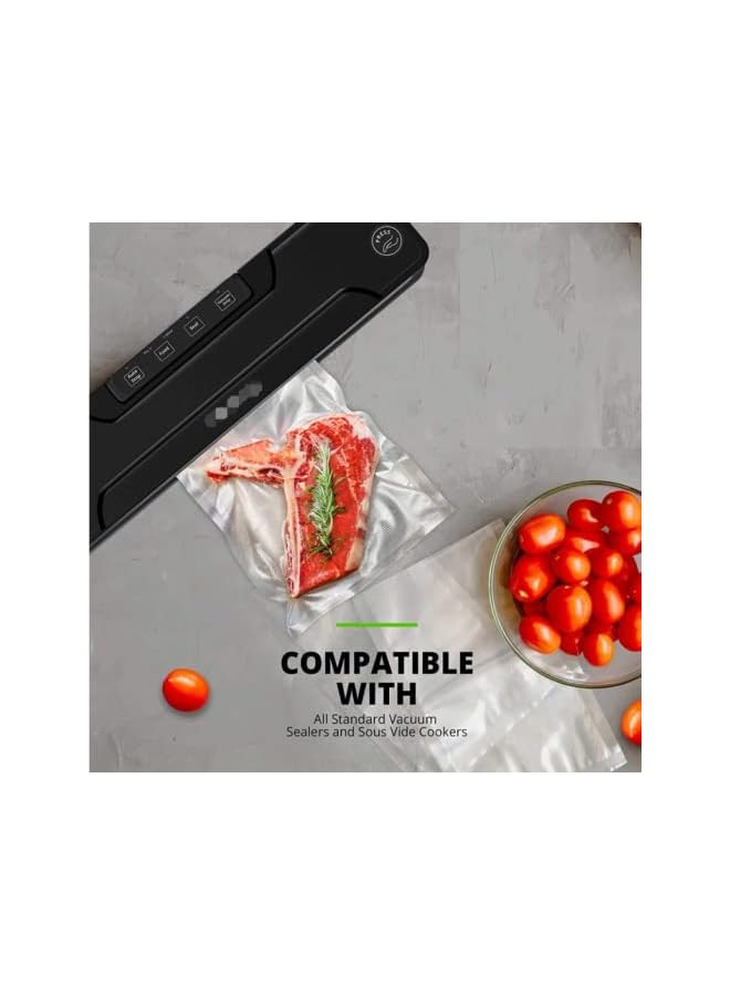 Nyganmelloz Vacuum Sealer Bags (Size 7.8 * 11.8 Inch) - Food Storage Saver Bags, Clear, Sous Vide/Microwaveable/Fridgeable/Keep Fresh  - Image 4