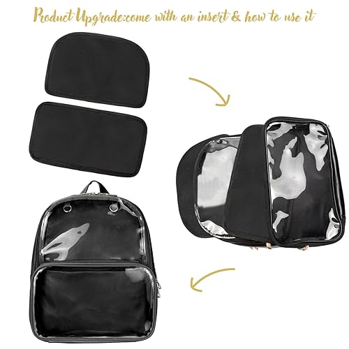 STEAMEDBUN Ita Bag Double Window Candy PU Leather Backpack Kawaii Pins Bag with insert - Image 2
