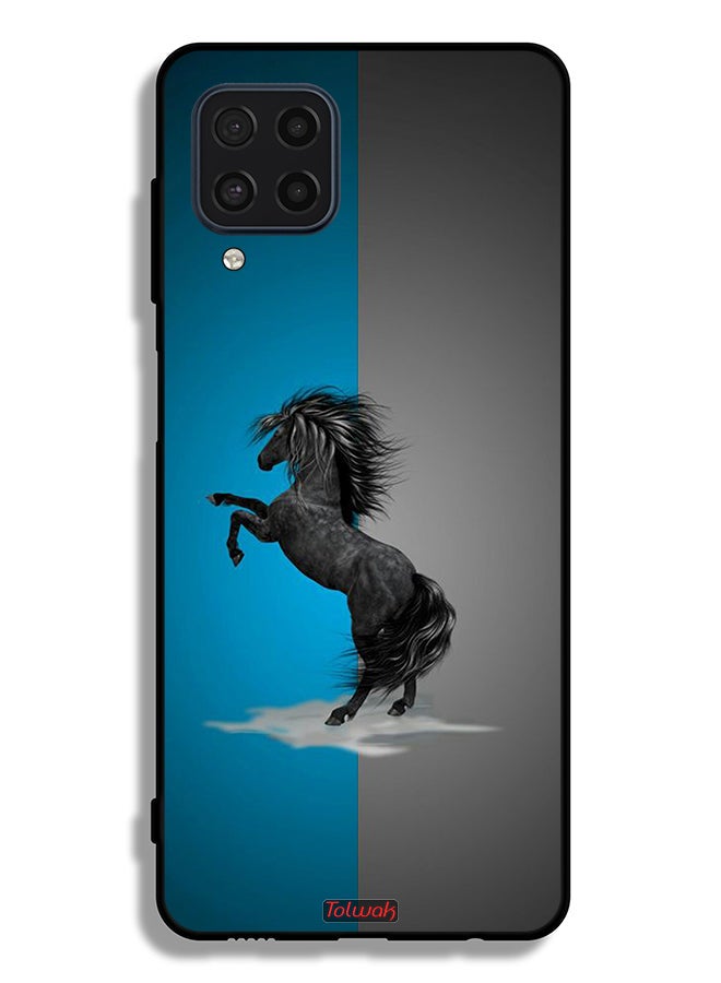 Tolwak Samsung Galaxy M22 Protective Case Cover Horse Art - Image 2