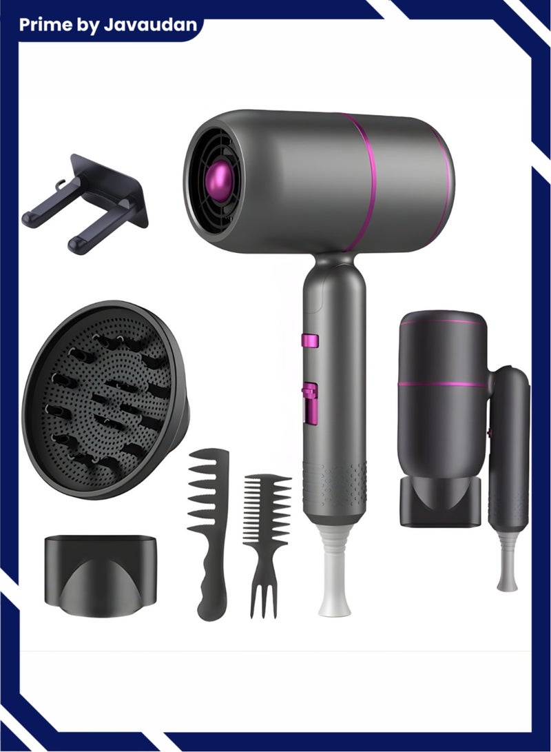 مجفف شعر احترافي محرك تيار متردد 2000 واط تكييف أيوني مجفف شعر سريع مجفف مع ناشر - Image 1