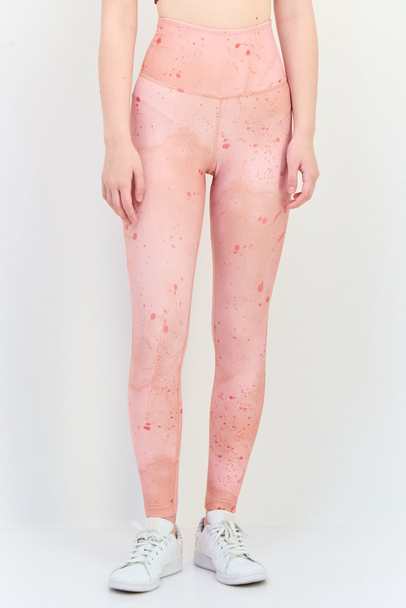 Reebok Women Sportswear Fit Training Leggings, Peach  - Image 1