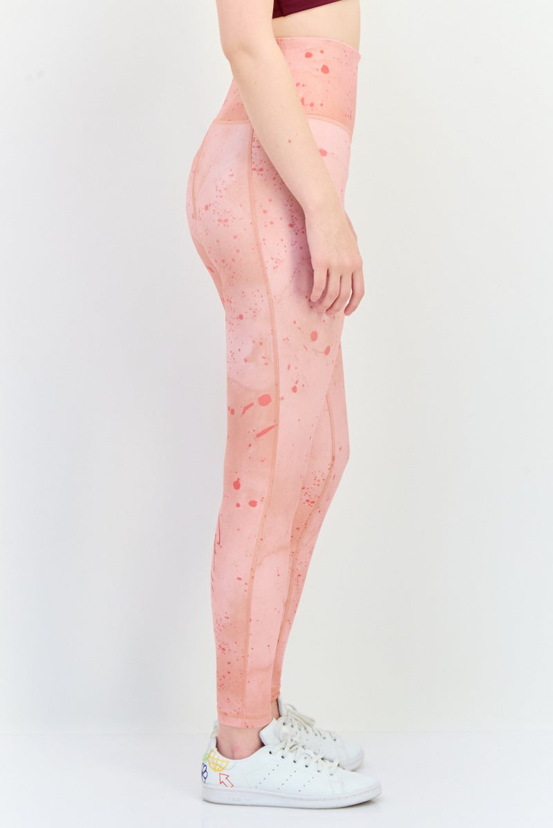 Reebok Women Sportswear Fit Training Leggings, Peach  - Image 2