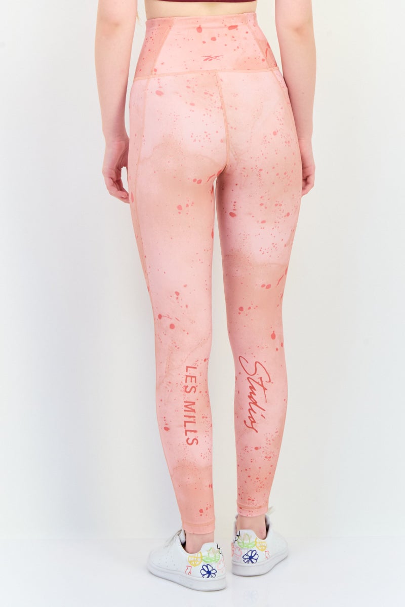 Reebok Women Sportswear Fit Training Leggings, Peach  - Image 3