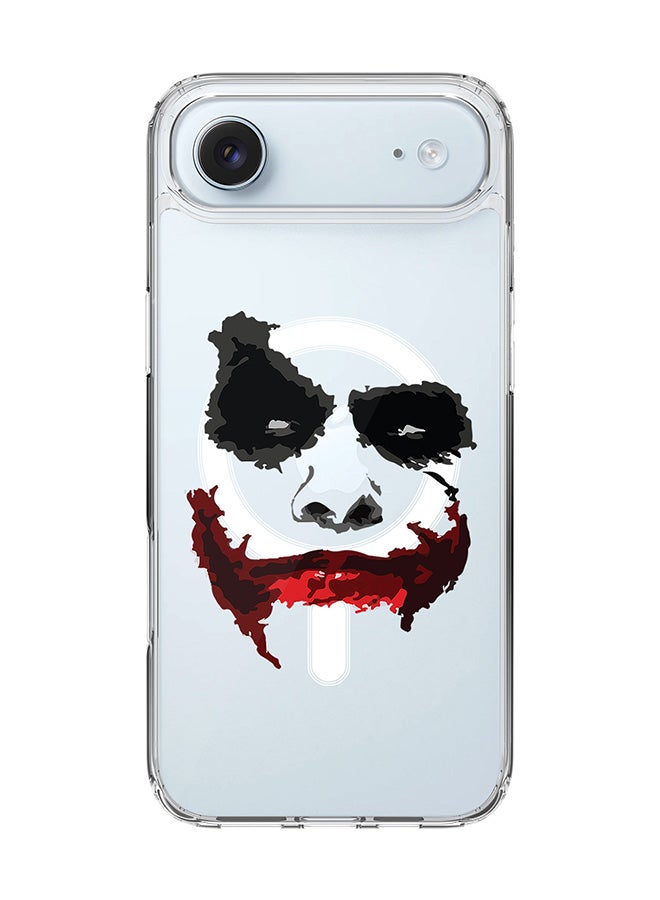 Stylizedd Classic Clear MagSafe Case for iPhone 17 Air , Hybrid Soft Case Flexible Edges Anti Drop TPU PC Gel Thin Transparent Cover [ Designed for iPhone 17 Air ] - Joker Grin