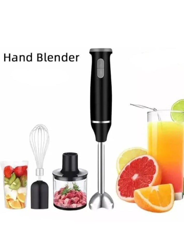 Denx 4-In-1 Hand Blender 400W With grinder, whisk and 700 ml cup Black - Image 3