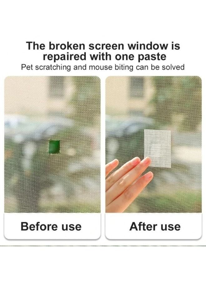 Generic - Self-adhesive Window Screen Anti Mosquito Net Adjustable DIY Fly Mesh Insect Netting Bug Bee Protector With Sticky Tape for most Windows 100X150cm - Image 1