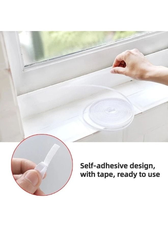 Generic - Self-adhesive Window Screen Anti Mosquito Net Adjustable DIY Fly Mesh Insect Netting Bug Bee Protector With Sticky Tape for most Windows 100X150cm - Image 1