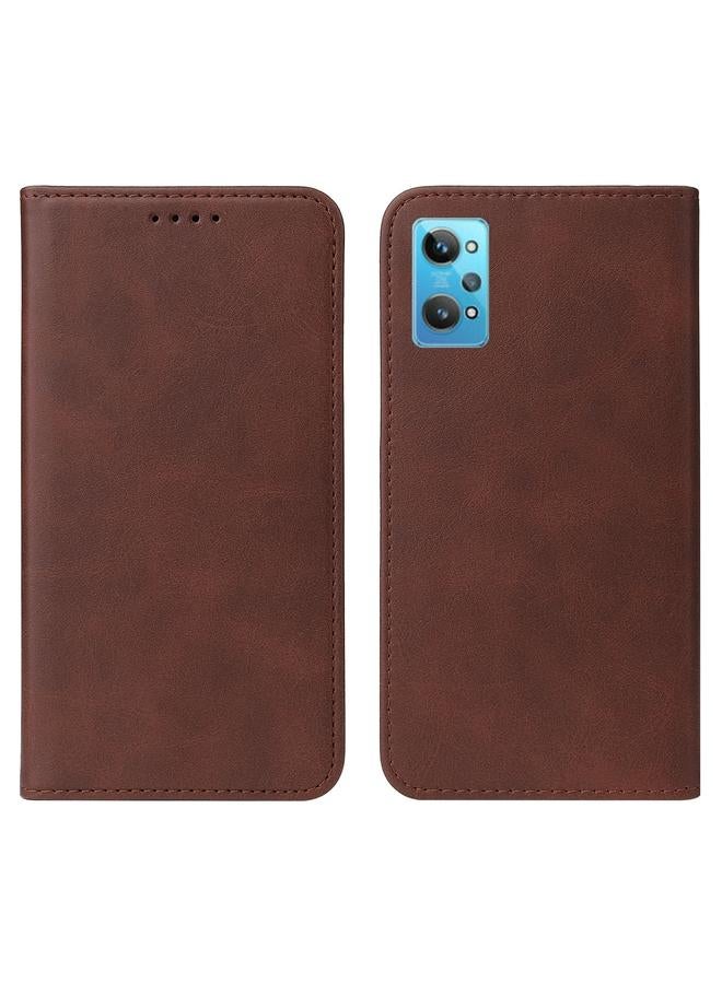 اس-توب جراب هاتف Realme GT2 المصنوع من الجلد بإغلاق مغناطيسي - Image 2