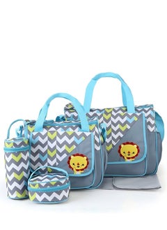 Beautiful New Arrival Mommy Bag Five-Piece Set Cute Little Elephant Mother And Baby Multifunctional Large Capacity One-Shoulder Crossbody Mommy Bag  - Image 1