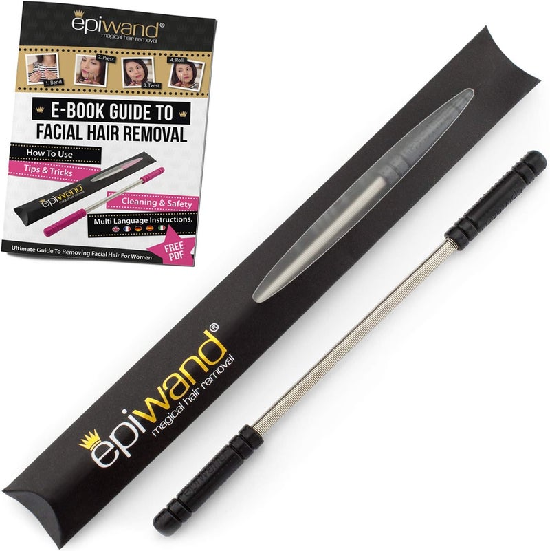 Epiwand Facial Hair Remover Threading Tool For Women Easily Remove Facial Hair From Your Upper Lip Chin Cheeks and Neck with This Professional Spring Facial Hair Epilator Includes Gift Box Instructions - Image 1